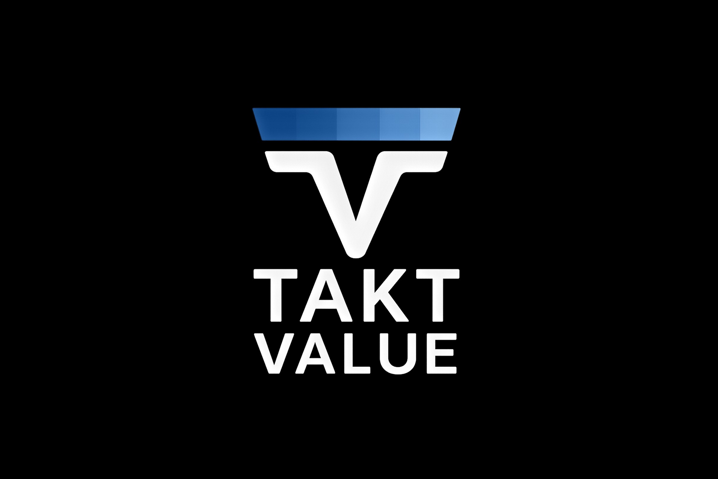 TAKT VALUE logo – visuel identitet for Lean og Takt Planlægning i byggeprojekter